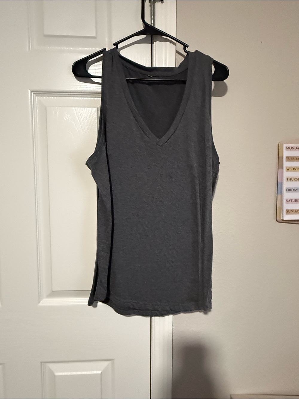 Women's V-Neck Sleeveless Tank Top - Gray